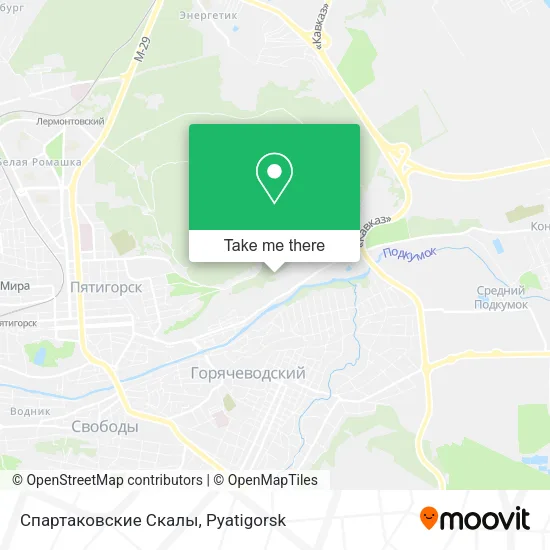 Спартаковские Скалы map