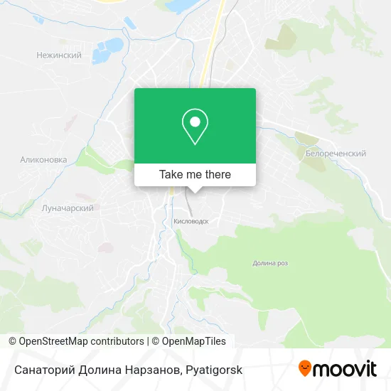 Санаторий Долина Нарзанов map