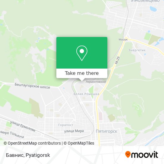 Бавнис map