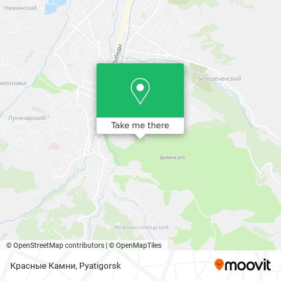 Красные Камни map