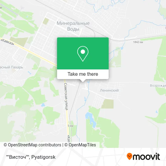 ""Висточ"" map