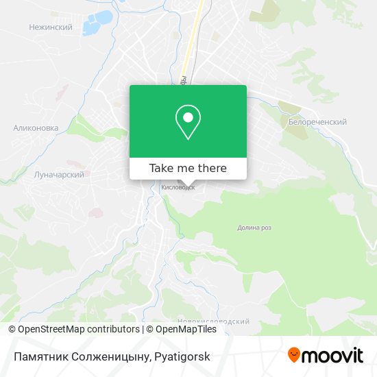 Памятник Солженицыну map