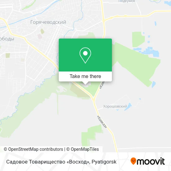 Садовое Товарищество «Восход» map