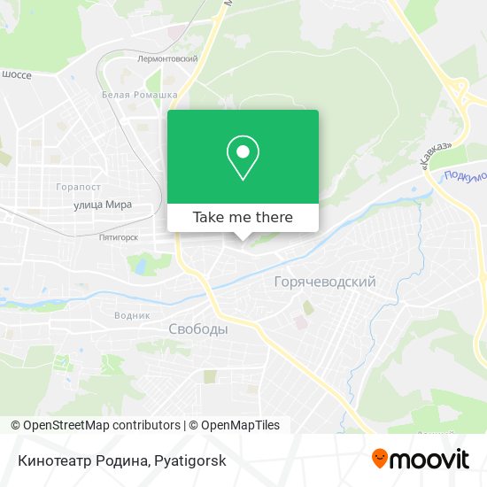 Кинотеатр Родина map