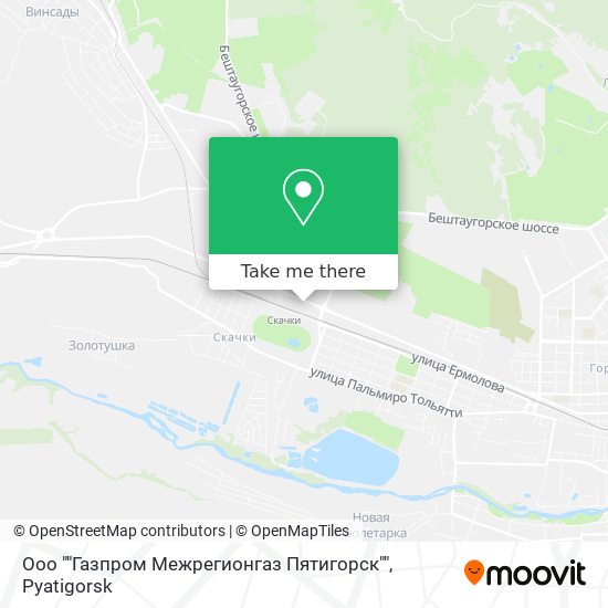 Ооо ""Газпром Межрегионгаз Пятигорск"" map