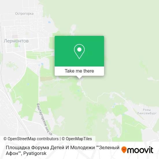 Площадка Форума Детей И Молодежи ""Зеленый Афон"" map