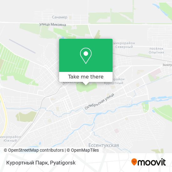 Курортный Парк map