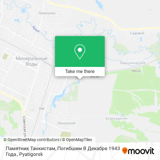 Памятник Танкистам, Погибшим В Декабре 1943 Года. map