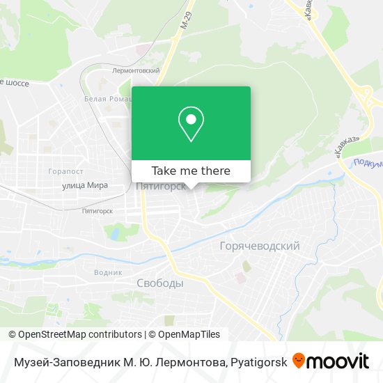 Музей-Заповедник М. Ю. Лермонтова map