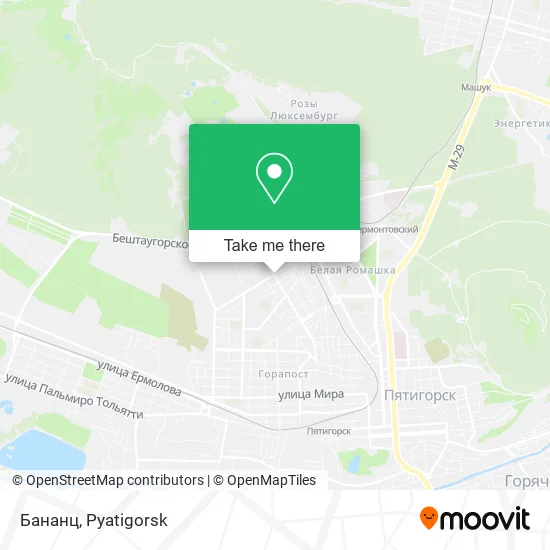 Бананц map