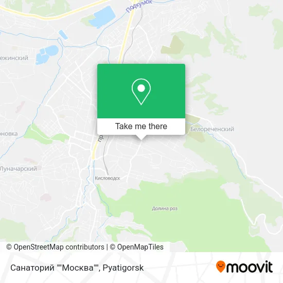 Санаторий ""Москва"" map