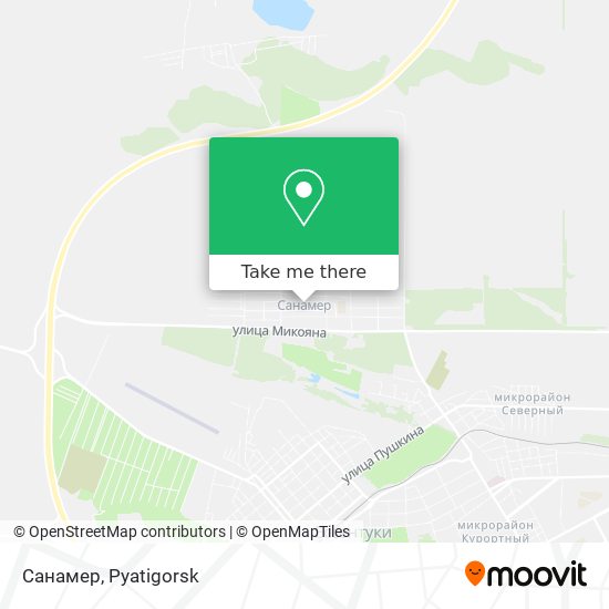 Санамер map