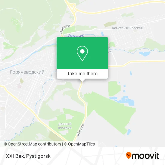 XXI Век map