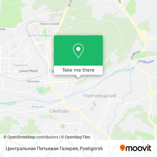 Центральная Питьевая Галерея map