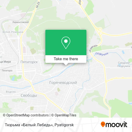 Тюрьма «Белый Лебедь» map