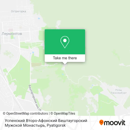 Успенский Второ-Афонский Бештаугорский Мужской Монастырь map