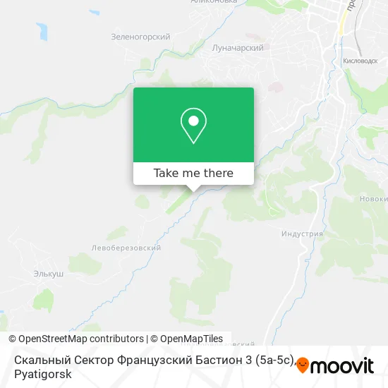 Скальный Сектор Французский Бастион 3 (5a-5c) map