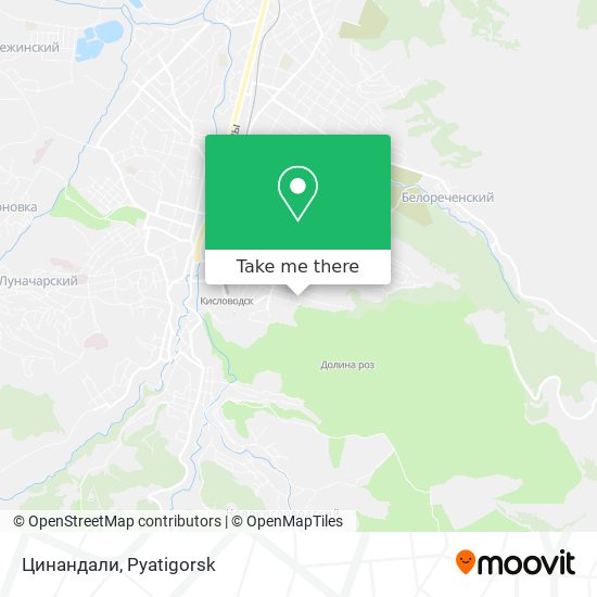 Цинандали map