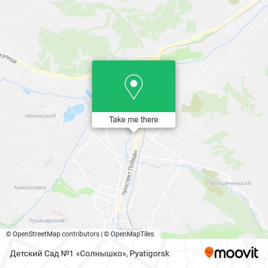 Детский Сад №1 «Солнышко» map