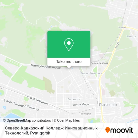 Северо-Кавказский Колледж Инновационных Технологий map
