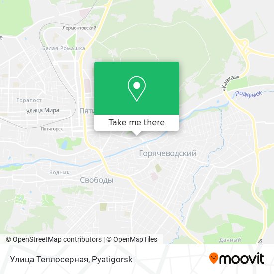 Улица Теплосерная map