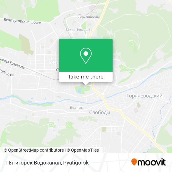 Пятигорск Водоканал map