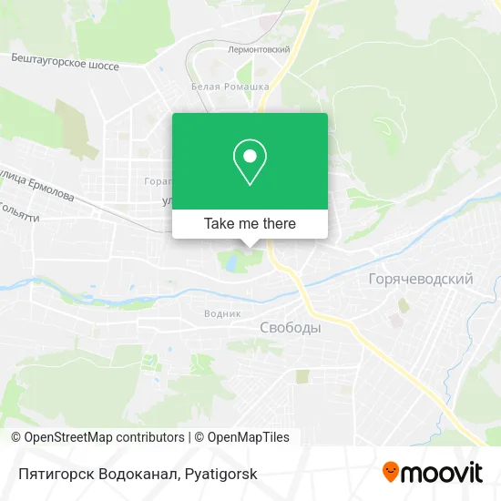 Пятигорск Водоканал map