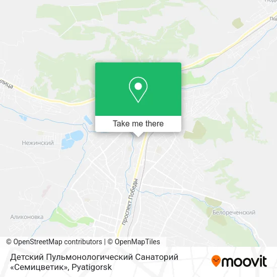 Детский Пульмонологический Санаторий «Семицветик» map