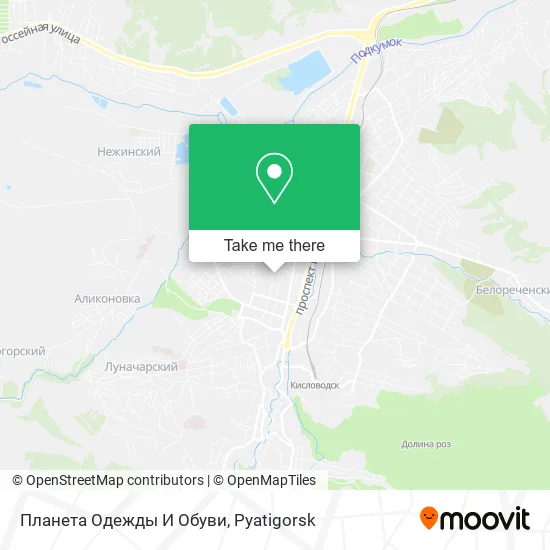 Планета Одежды И Обуви map