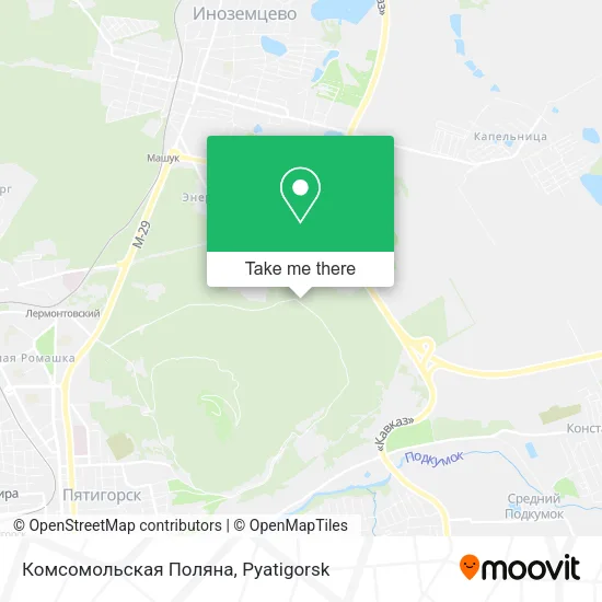 Комсомольская Поляна map
