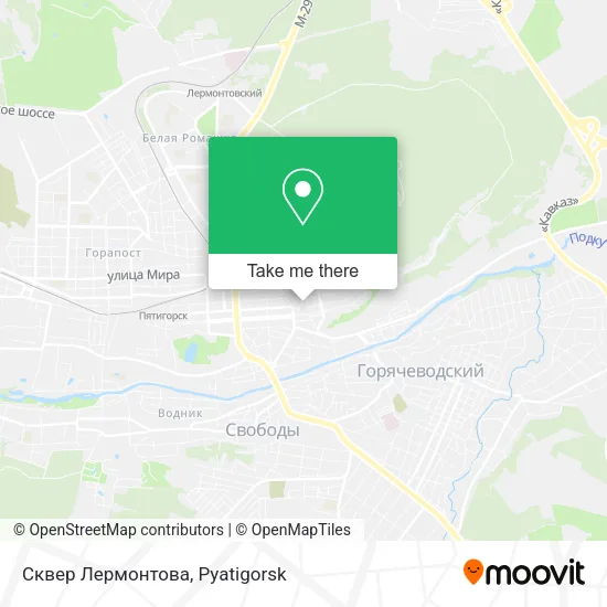 Сквер Лермонтова map