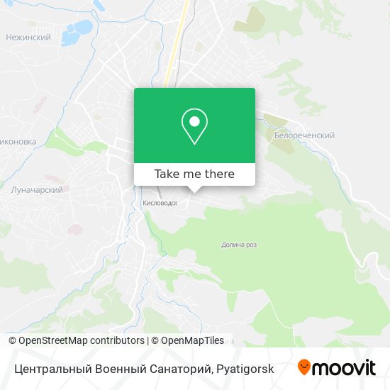 Центральный Военный Санаторий map