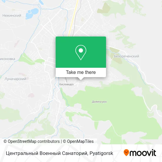 Центральный Военный Санаторий map