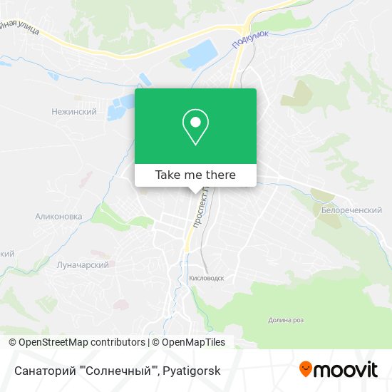 Санаторий ""Солнечный"" map