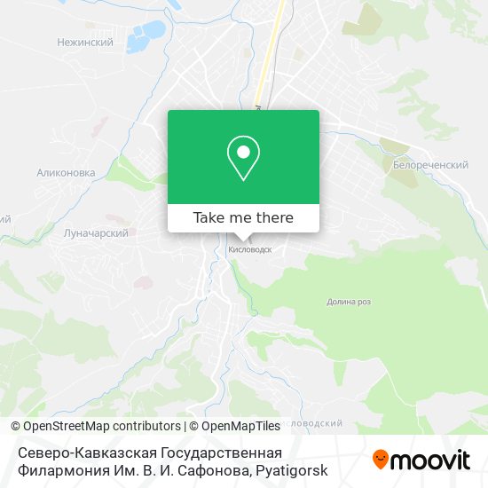 Северо-Кавказская Государственная Филармония Им. В. И. Сафонова map