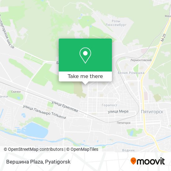 Вершина Plaza map
