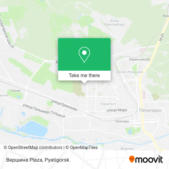 Вершина Plaza map