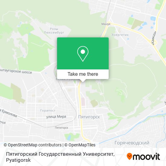 Пятигорский Государственный Университет map