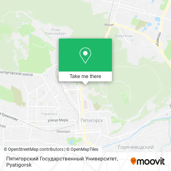 Пятигорский Государственный Университет map