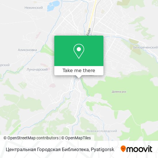 Центральная Городская Библиотека map