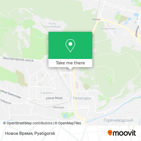 Новое Время map