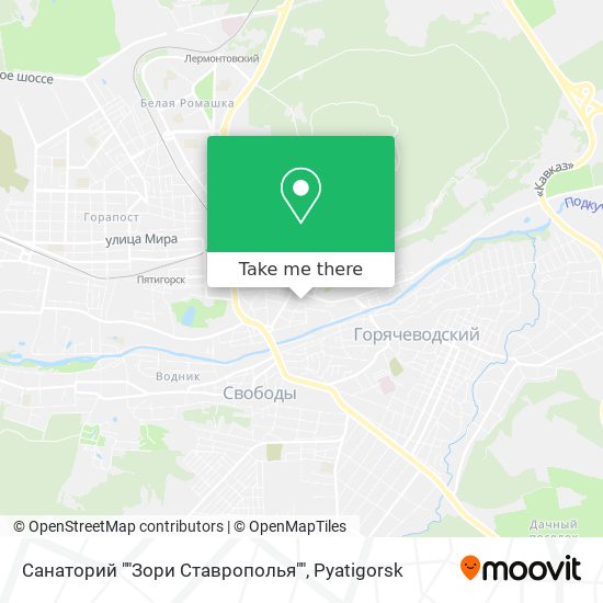 Санаторий ""Зори Ставрополья"" map