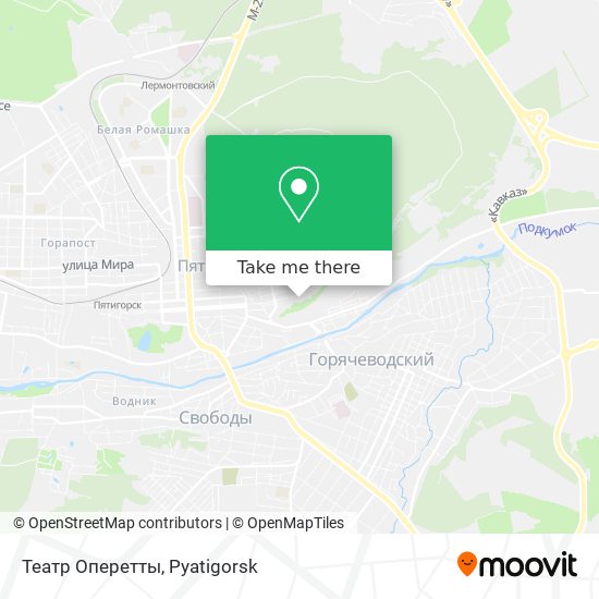 Театр Оперетты map