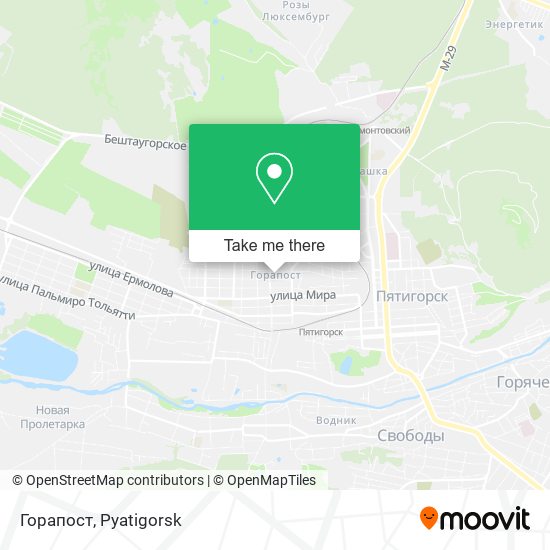 Горапост map