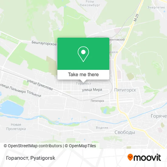 Горапост map