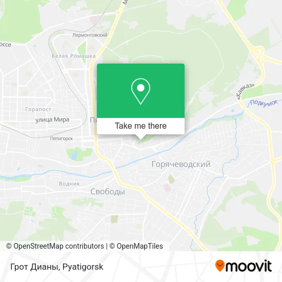 Грот Дианы map