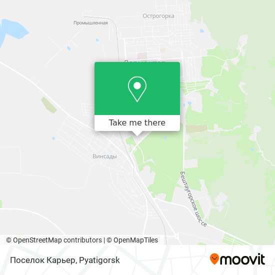 Поселок Карьер map