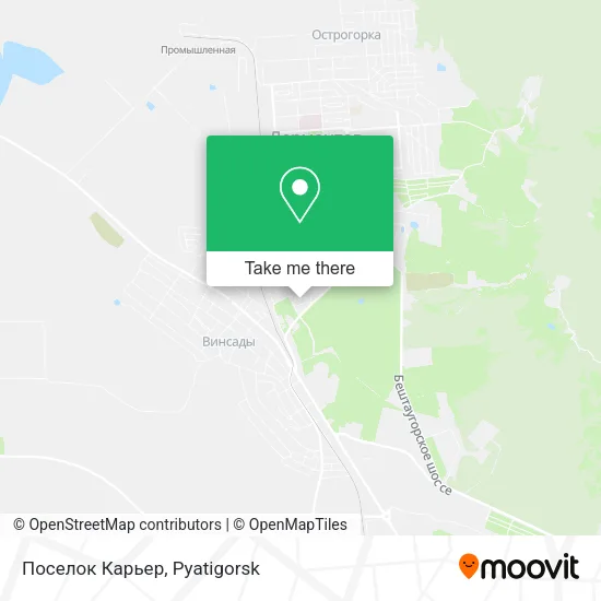 Поселок Карьер map