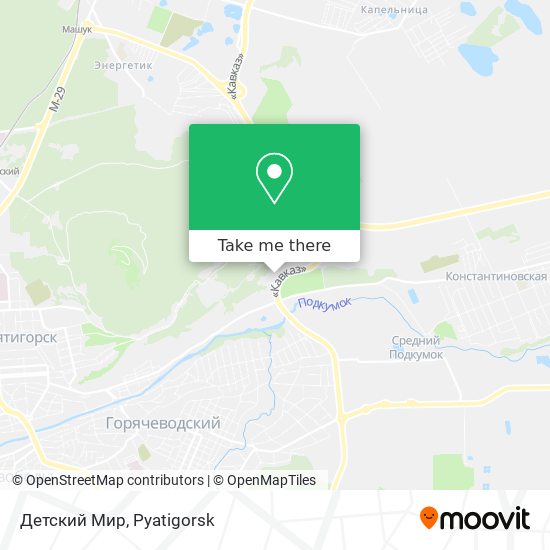 Детский Мир map