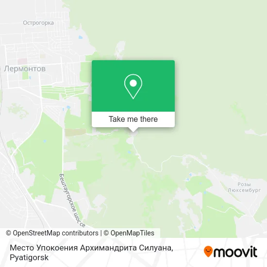 Место Упокоения Архимандрита Силуана map